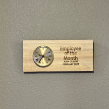 Load image into Gallery viewer, Clock - Cedar Picket - PERSONALIZED - Employee of the Month - 12x5 Inches