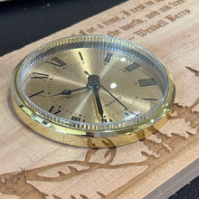 Load image into Gallery viewer, Clock - Cedar Picket - For a Time Deer Scene - 12x5 Inches