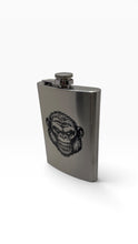 Load image into Gallery viewer, 8oz Flask - Andy the Ape - Stainless Steel