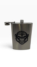 Load image into Gallery viewer, 8oz Flask - Andy the Ape - Stainless Steel