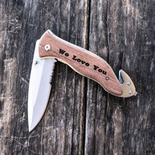 Load image into Gallery viewer, Knife - Personalized - Rosewood Liner Lock Knife - 138