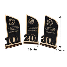 Load image into Gallery viewer, Award - Trophy - CUSTOM - Anniversary Year - 9x5 Inches