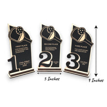 Load image into Gallery viewer, Trophy Award - PERSONALIZED - Pickleball - 1st 2nd 3rd Place - 9x5 Inches