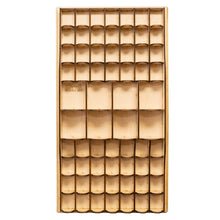 Load image into Gallery viewer, 62 Slot Miniature Display Kit for Collectibles (Assembly Required) - 32x17 Raw wood