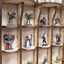Load image into Gallery viewer, 62 Slot Miniature Display Kit for Collectibles (Assembly Required) - 32x17 Raw wood