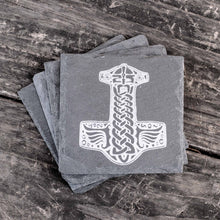 Load image into Gallery viewer, Coaster - Slate - Mjolnir - SET OF 2