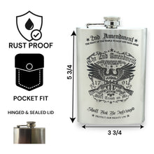 Load image into Gallery viewer, 8oz - Stainless Steel - 2nd Amendment