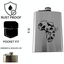 Load image into Gallery viewer, 8oz Flask - African Scene