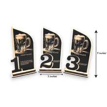 Load image into Gallery viewer, Trophy Award - CUSTOM - Beer - 1st 2nd 3rd Place - 9x5 Inches