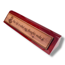 Load image into Gallery viewer, Desk Wedge Name plate - Marcus Aurelius - 11 Inches
