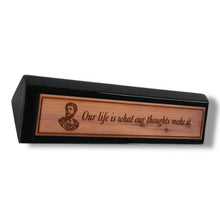 Load image into Gallery viewer, Desk Wedge Name plate - Marcus Aurelius - 11 Inches