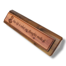 Load image into Gallery viewer, Desk Wedge Name plate - Marcus Aurelius - 11 Inches
