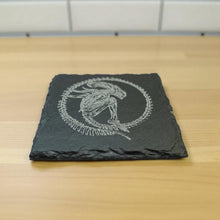 Load image into Gallery viewer, Coaster - Slate - Alien Fossil - SET OF 2