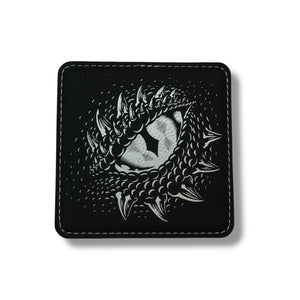 Coaster - Dragons Eye - SET OF 2 - Leather or Stitched Cork