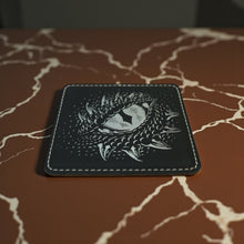 Load image into Gallery viewer, Coaster - Dragons Eye - SET OF 2 - Leather or Stitched Cork
