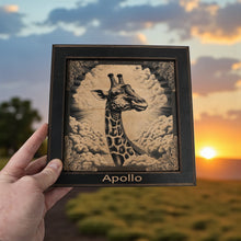 Load image into Gallery viewer, Framed Art - PERSONALIZED - CUSTOM - Giraffe