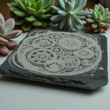 Load image into Gallery viewer, Coaster - Slate - Arcane Timepiece - SET OF 2