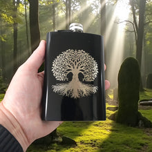 Load image into Gallery viewer, 8oz - CUSTOM - Celtic Tree of Life Flask