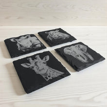 Load image into Gallery viewer, Coaster - Slate - Safari - SET of 4