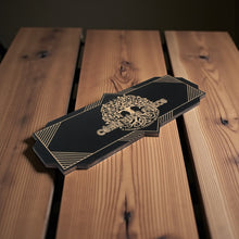 Load image into Gallery viewer, Art Deco Céad Míle Fáilte - A Hundred Thousand Welcomes - CUSTOM - BLACK Sign