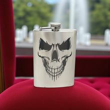 Load image into Gallery viewer, 8oz Evil Skull Stainless Steel Flask
