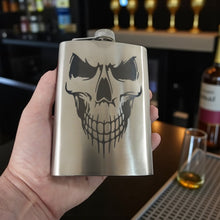 Load image into Gallery viewer, 8oz Evil Skull Stainless Steel Flask