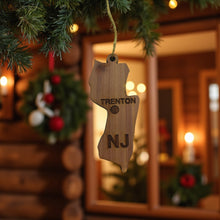 Load image into Gallery viewer, Ornament - CUSTOM - New Jersey State with Cities