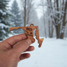 Load image into Gallery viewer, Ornament - CUSTOM - Maryland State State with Cities