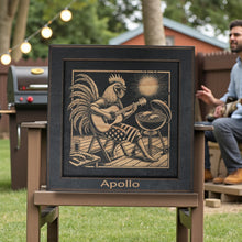 Load image into Gallery viewer, Framed Art - PERSONALIZED - CUSTOM - Rooster BBQ Guitar