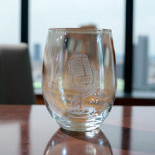 Load image into Gallery viewer, 15oz Stemless Wine Glass -  Microphone