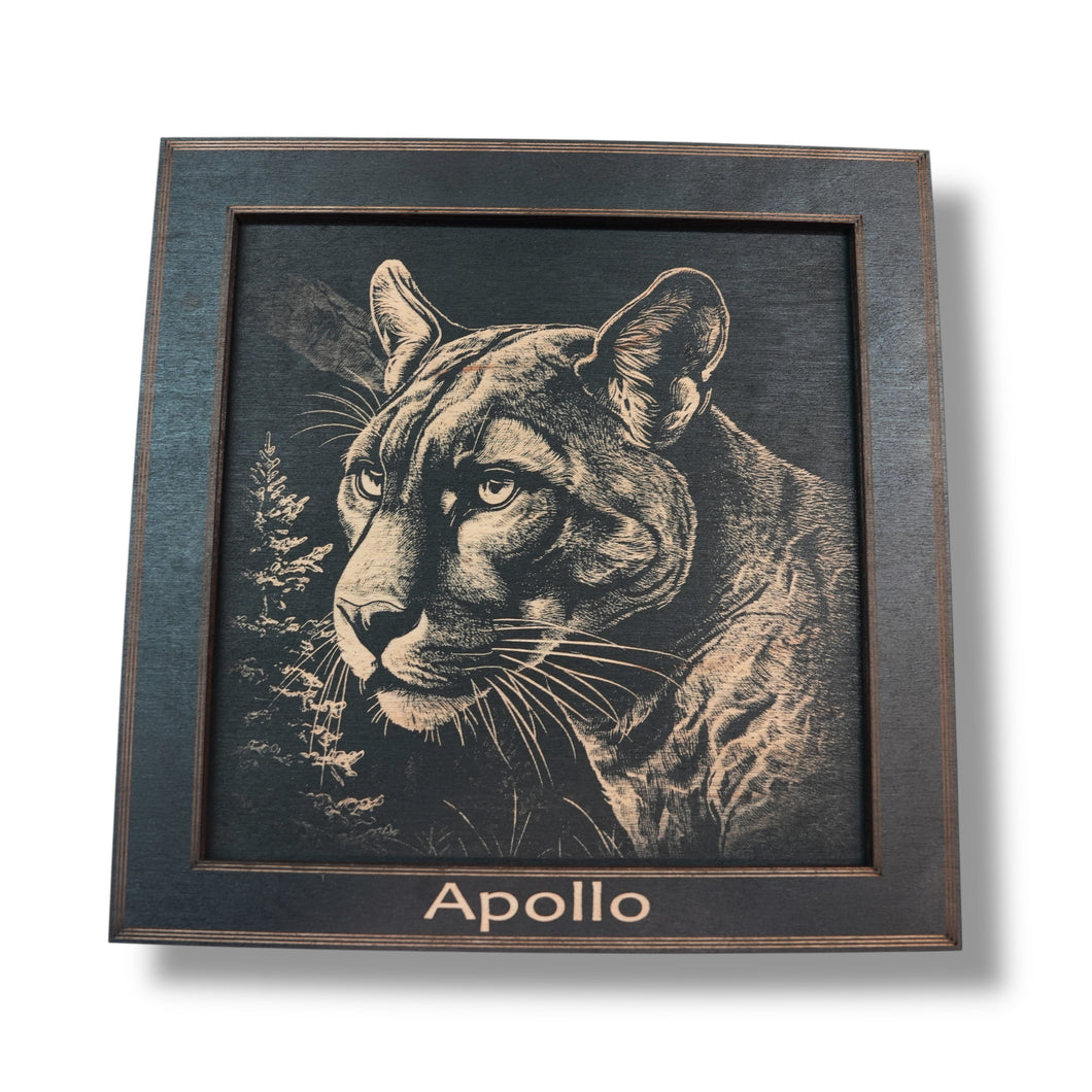Framed Art - PERSONALIZED - CUSTOM - Puma