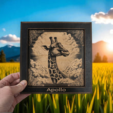 Load image into Gallery viewer, Framed Art - PERSONALIZED - CUSTOM - Giraffe