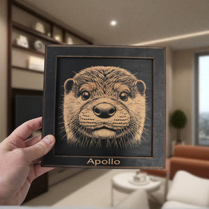 Framed Art - PERSONALIZED - CUSTOM - Otter