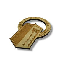 Load image into Gallery viewer, Ornament - Wibbly Wobbly - Raw Wood 4x5in