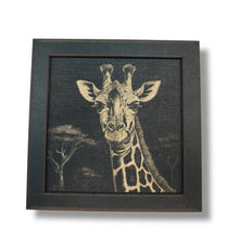 Load image into Gallery viewer, Framed Art - CUSTOM - Giraffe SET of 3 Pictures