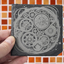 Load image into Gallery viewer, Coaster - Slate - Arcane Timepiece - SET OF 2