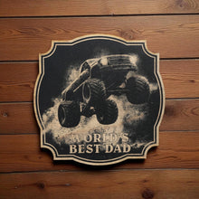 Load image into Gallery viewer, Sign - Black - Worlds best dad with truck