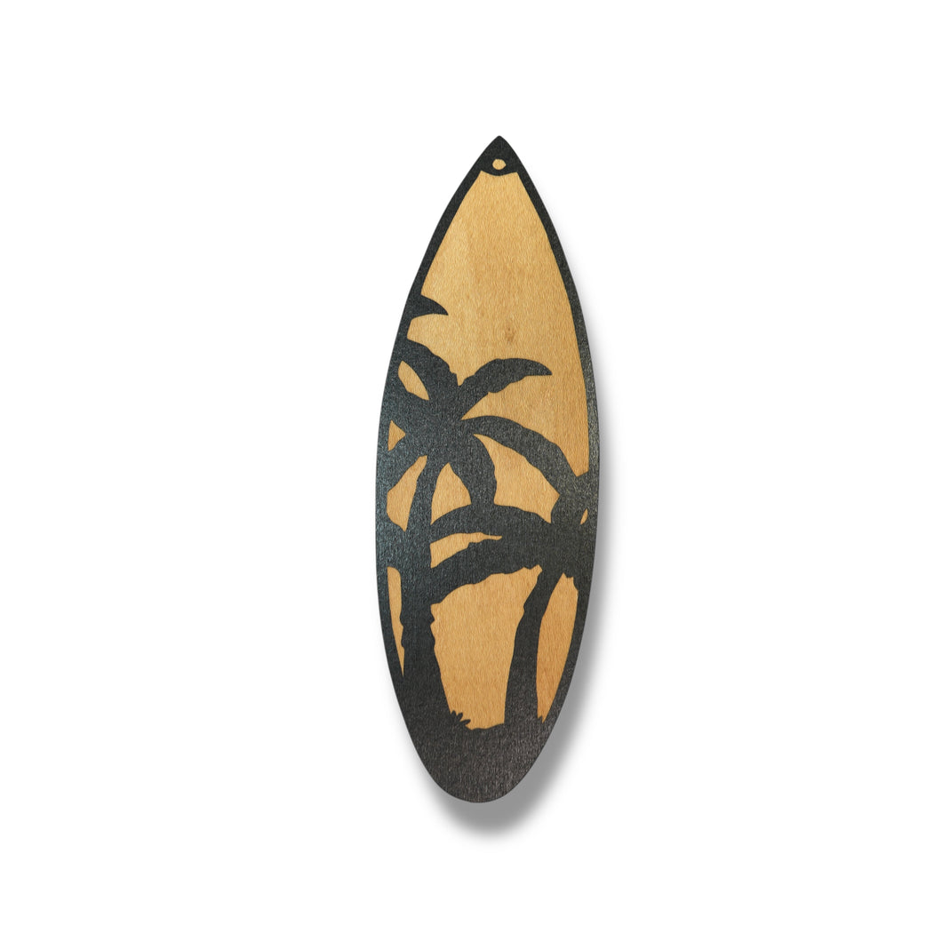 Sign - Custom - Palm Tree Surfboard