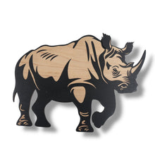 Load image into Gallery viewer, Signs - Black - Safari Animals - SET of 4 LARGE - Double stick tape included