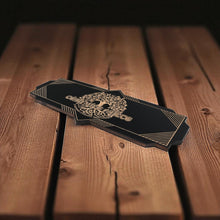 Load image into Gallery viewer, Art Deco Céad Míle Fáilte - A Hundred Thousand Welcomes - CUSTOM - BLACK Sign