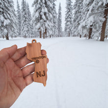 Load image into Gallery viewer, Ornament - CUSTOM - New Jersey State with Cities