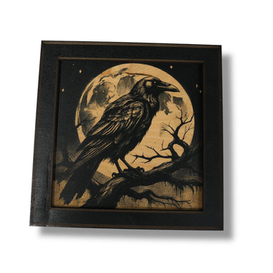 Framed Art - CUSTOM - Crow Raven - Picture