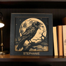 Load image into Gallery viewer, Framed Art - PERSONALIZED - CUSTOM - Crow Raven