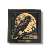 Load image into Gallery viewer, Framed Art - PERSONALIZED - CUSTOM - Crow Raven
