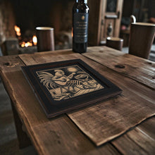 Load image into Gallery viewer, Framed Art - CUSTOM - Rooster BBQ Guitar