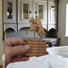 Load image into Gallery viewer, When you Arise in the Morning Marcus Aurelius CEDAR Ornament