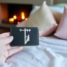 Load image into Gallery viewer, Keychain ID Holder Wallet - Lineman - Leather