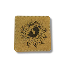 Load image into Gallery viewer, Coaster - Dragons Eye - SET OF 2 - Leather or Stitched Cork