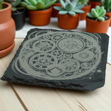 Load image into Gallery viewer, Coaster - Slate - Arcane Timepiece - SET OF 2