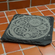 Load image into Gallery viewer, Coaster - Slate - Arcane Timepiece - SET OF 2